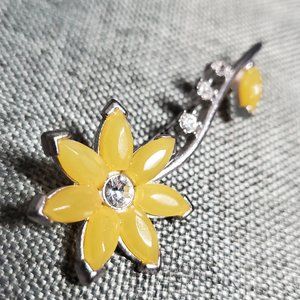 Vintage Enamel Brooch